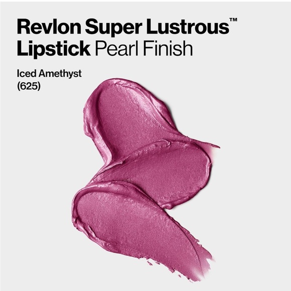 Revlon NEW Super Lustrous Lipstick, High Impact- 625 Iced Amethyst (Pearl) - Picture 2 of 6